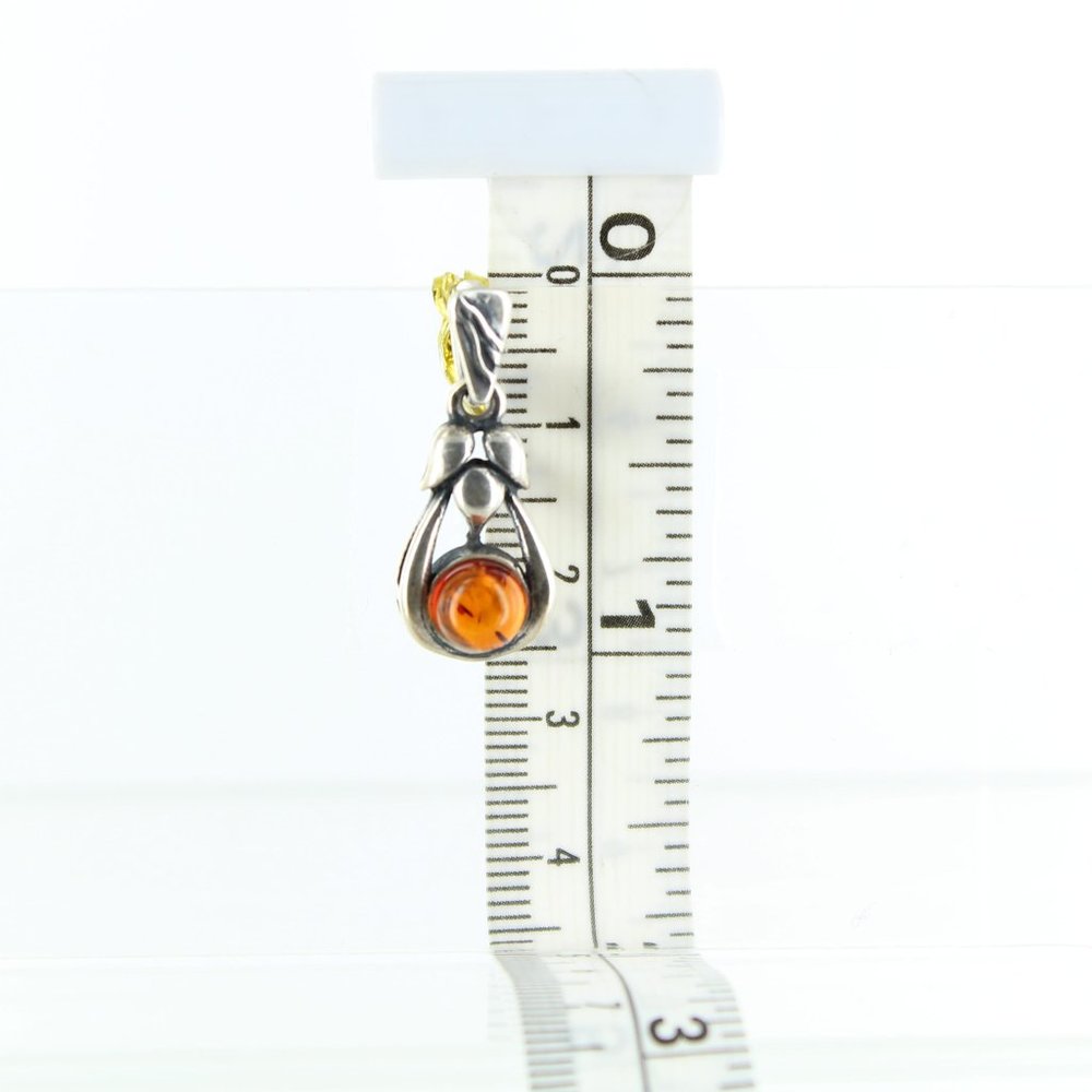 925 Sterling silver amber pendant